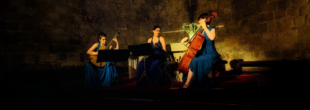 Les Baules playing at Pals's church
